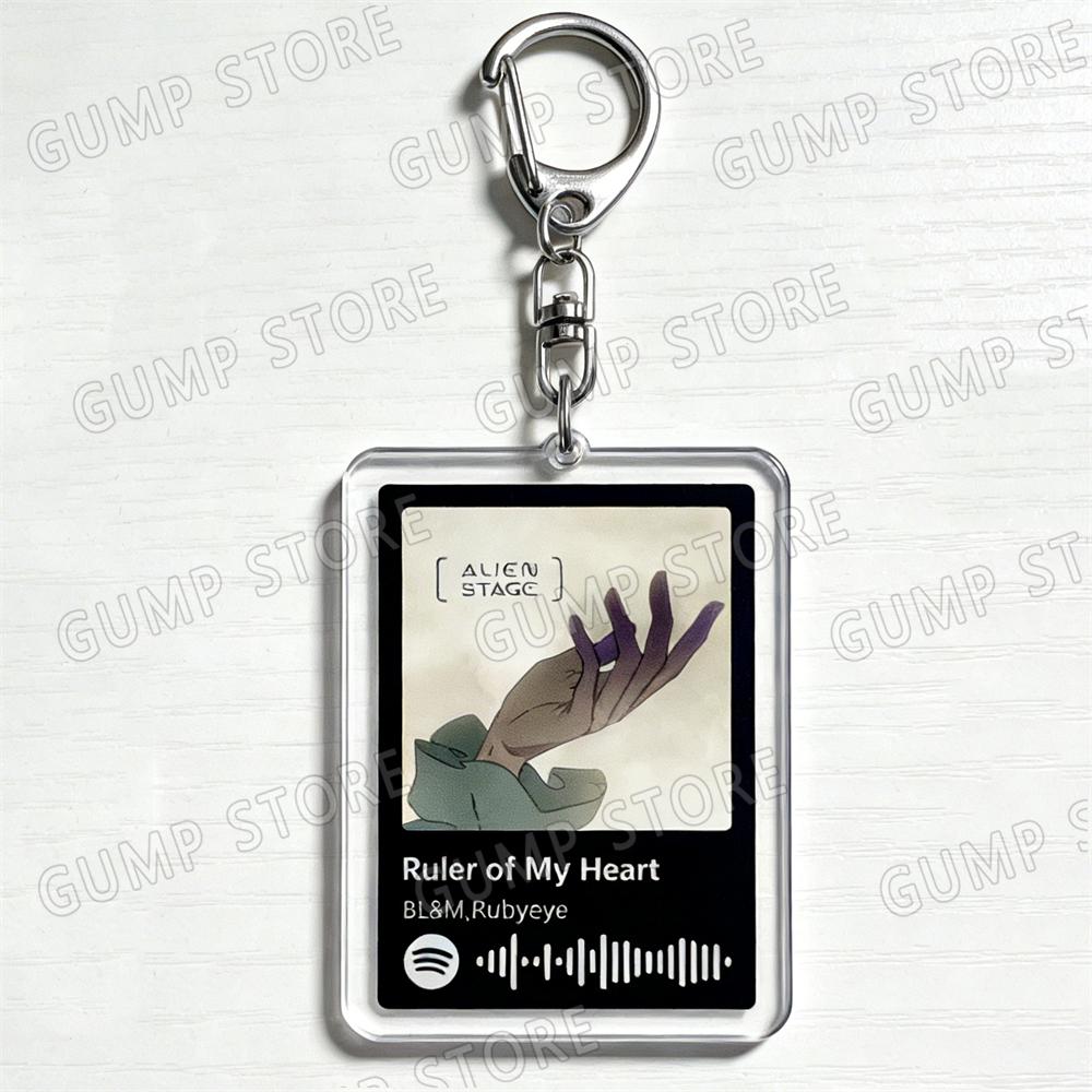 Alien Stage Musik Lieder Schlüsselanhänger für Frauen Zubehör Tasche Herrscher meines Herzens Cure Black Sorrow Schlüsselanhänger Schmuck Fans Freund Geschenke
