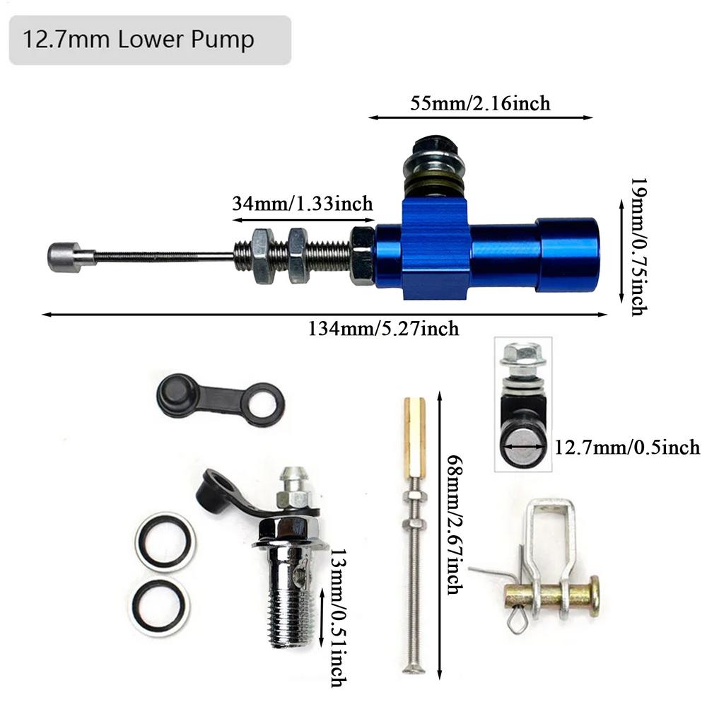 Brake Hoses Hydraulic Brake Fluid Bleeder Replacement Hose Complete Compact System Precise Control For Riding Dirt Bikes Atv