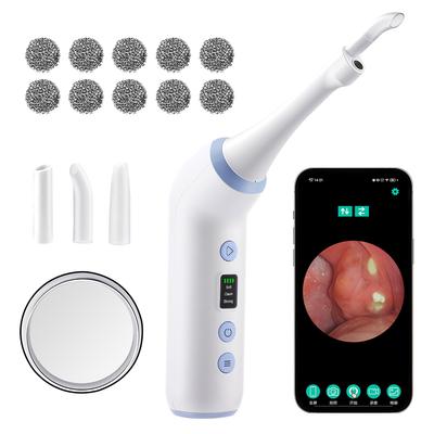 Electric Visible Tonsil Stone Remover With 300K Hd Camera Tonsil Stone Removal Kit 3 Head Built-In Led Light Tonsil Cleane Tool
