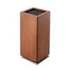 360° Rotating Magnetic Knife Block - Strong Magnet, Acacia Wood & PP Core, Drainage Holes for Dryness, Durable & Space-Saving Design (11x11x24. 6cm)