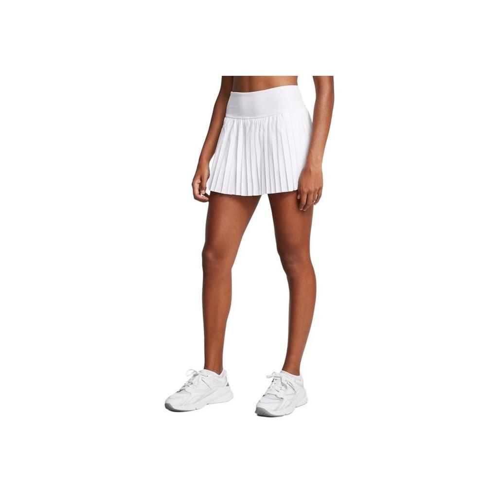 Under Armour Sport Skort Fashion Versatile Solid Color Training Pleated Casual Skirt Women Skirts White 1390157-100