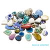 100g Ovale Keramikmosaikfliesen Mehrfarbiges Mosaikstück DIY Mosaikherstellung Steine für Handwerk Hobby Kunst Heim Wanddekoration arte