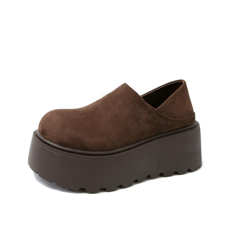 Thick-soled heightening Birkenstocks one-pedal single shoes women's 2025 new spring and summer small women's shoes Boken shoes loafers