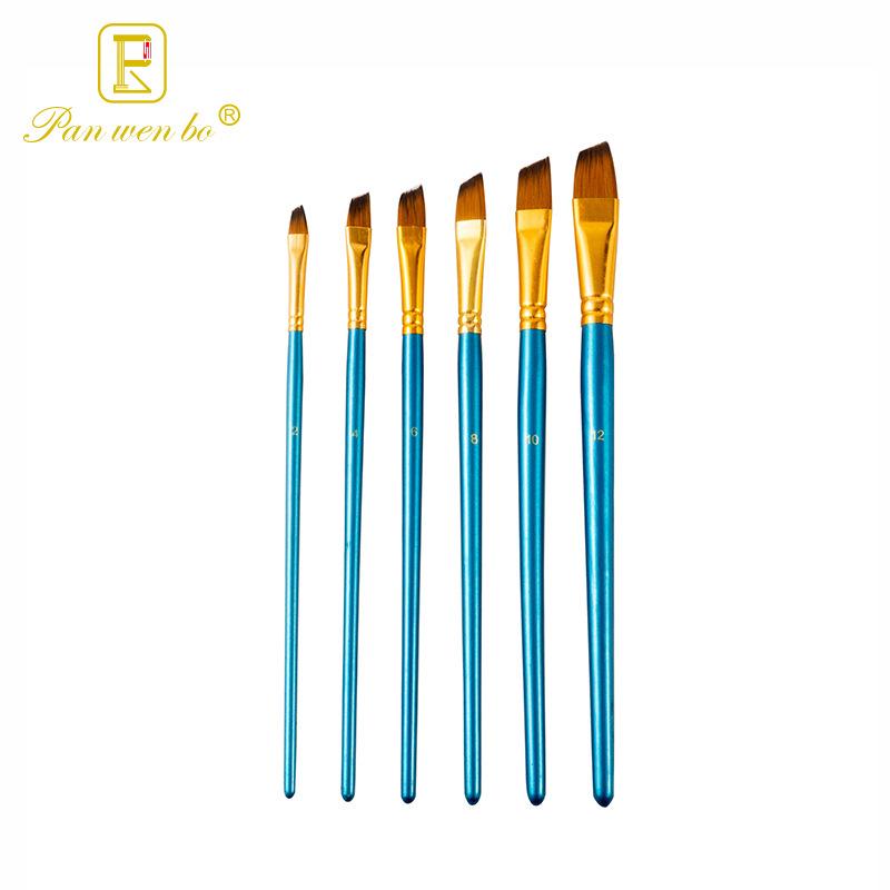 Set di 6 pennelli per pittura in nylon cross-border con gesso ad acqua e materiali artistici fai da te