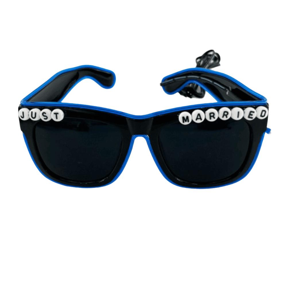 Lunettes LED Carrées Lunettes Cœur Lumineux Lunettes de Soleil Lumineuses Décoratives Fête