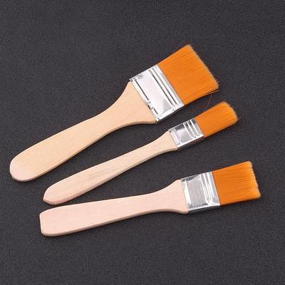 Mobile Phone Computer Motherboard Dust Removal Soft Brush Paint Brush Keyboard Cleaning Barbecue Painting Supplies Wooden Handle