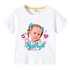 Children's Cute Nasteja Show Clothes Fun Cool Summer T-Shirt Children's Tops Girls' Clothing