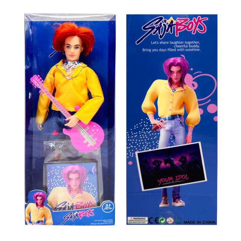 Kpop Demon Hunters Saja Boys Pvc Articulated Desk Figure For Collectors And Decor
