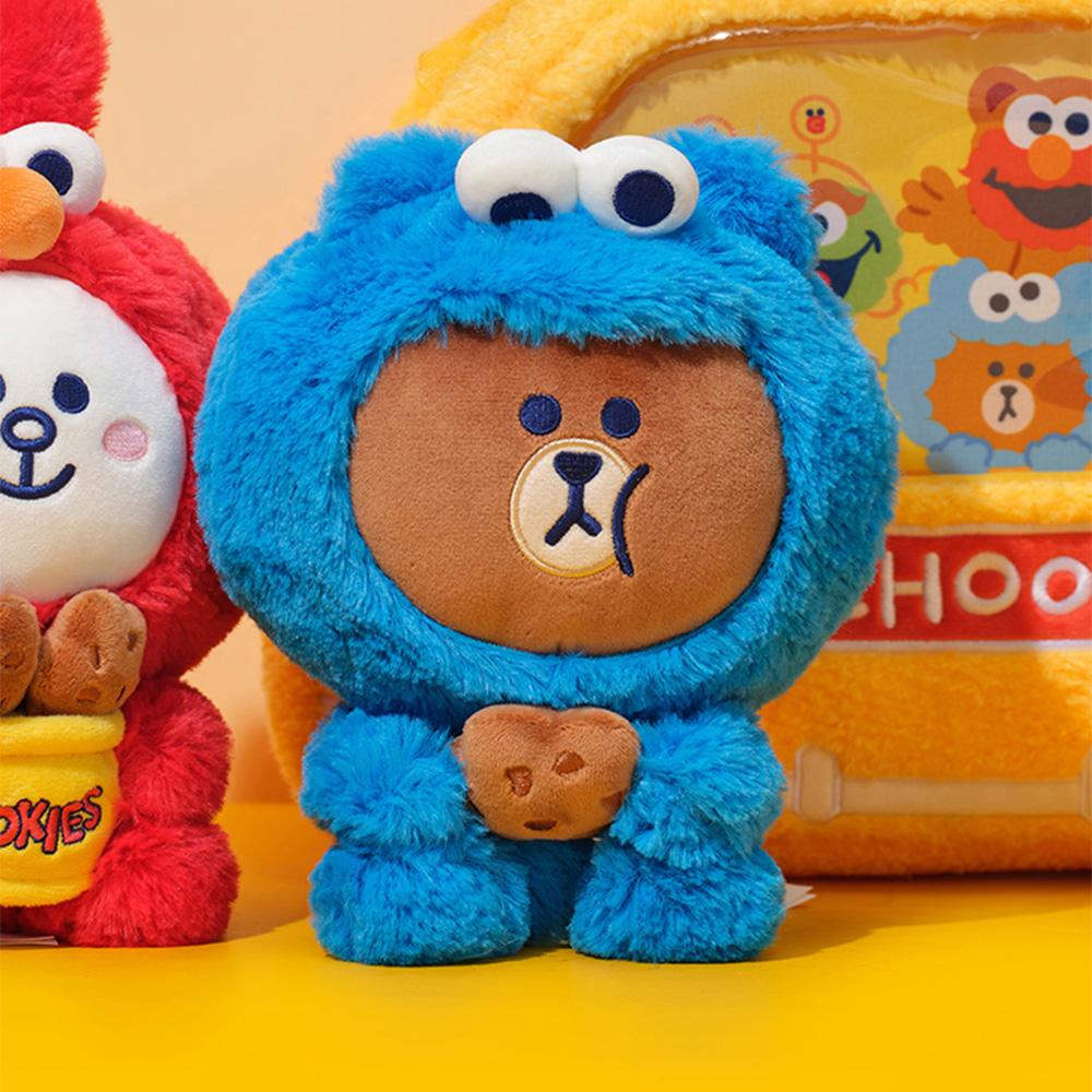 Sesame Street X LINE FRIENDS Sitting Plush Doll Collection