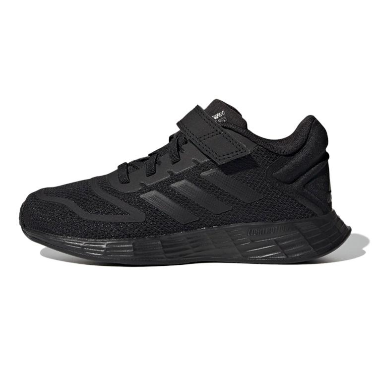 (GS) adidas Duramo 10 Elastic Lace Triple Black Kids GZ0637 EU 30.5