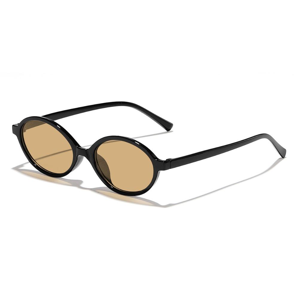 

Luxury Small Frame Oval Sunglasses UV400 Leopard Print Sun Shades Glasses Computer Glasses Eyeglasses Eyeglasses Travel коричневый
