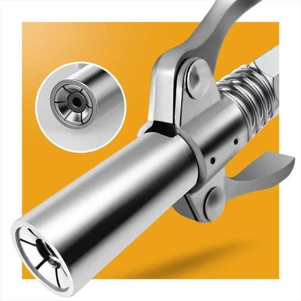 Double Handle Grease Tool Coupler Heavy Duty Quick Release Grease Gun Without/with 30cm Hose