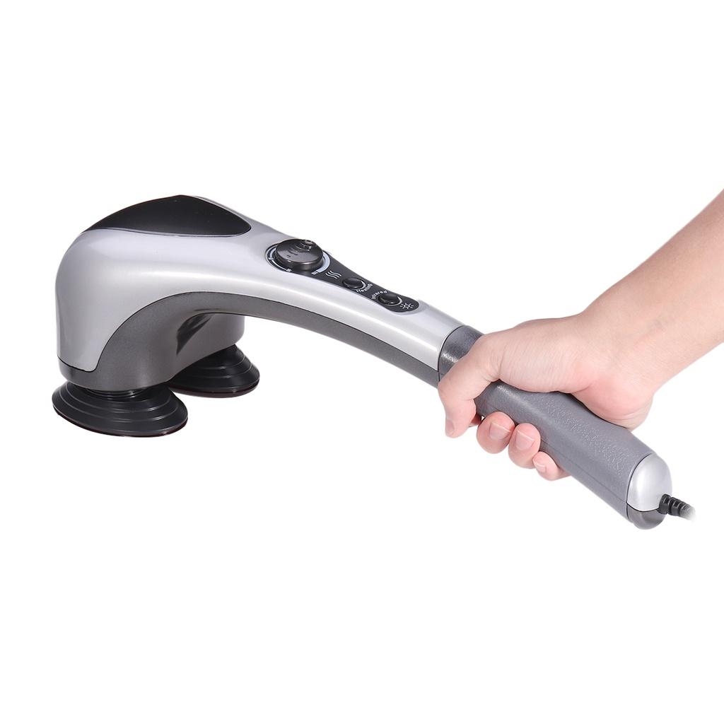 Electric Handheld Massager Machine Full Body Neck Vertebra Heated Back Muscle Relax Vibrating Deep Tissue Massage Health