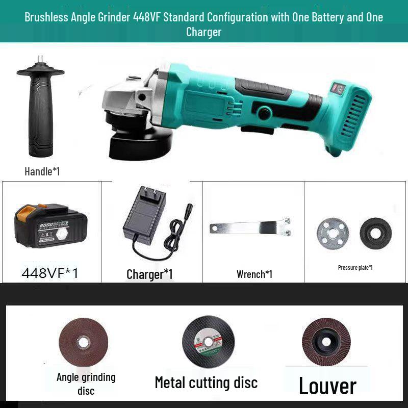 Universal Brushless Rechargeable Angle Grinder and Sander with Lithium Battery