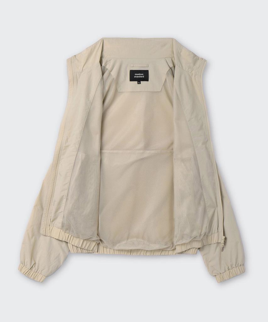 Musinsa Standard Oversized High-Neck Windbreaker Jacket [Light Beige]