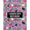 Laboratory Notebook Ruled Line Journal 150 Pages Large Size 8.5 X 11 Inches for Science Research Project Office and Students Soft Matte Cover
