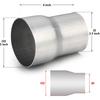 A-KARCK Exhaust Adapter Connector 2.5" ID to 3" OD, Exhaust Pipe Reducer 304 Stainless Steel, 4" Overall Length 2 PACK