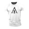Men's 3D Short Sleeved T-shirt with Spartan Pattern