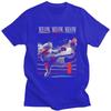 Meow Boxing Cat T Shirt for Men 100 Cotton Tshirts Streetwaer Short Sleeve Tee Shirt Loose Fit Clothing Gift