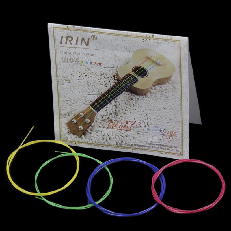 IRIN, 4 шт., цветные нейлоновые струны для укулеле, набор гитарных струн, детали 0,56 мм, 0,71 мм, 0,81 мм, 0,56 мм