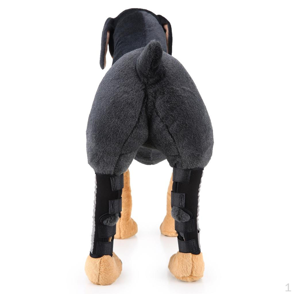 

Pads Pet Leg Socks Dog Puppy Protective Joints Black S