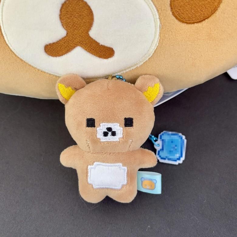 Rilakkuma Bear Style Plush Keychain With Cartoon Animal Design For Backpack Decor светло-коричневого