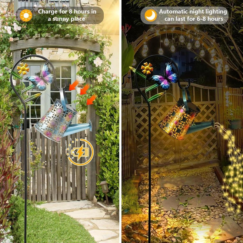 Solar-Gießkanne Gießkanne Solarleuchten Für Außen Landschaftsbeleuchtung Laternen Hofdekoration Gartenkunstlampe Für Hof Terrasse