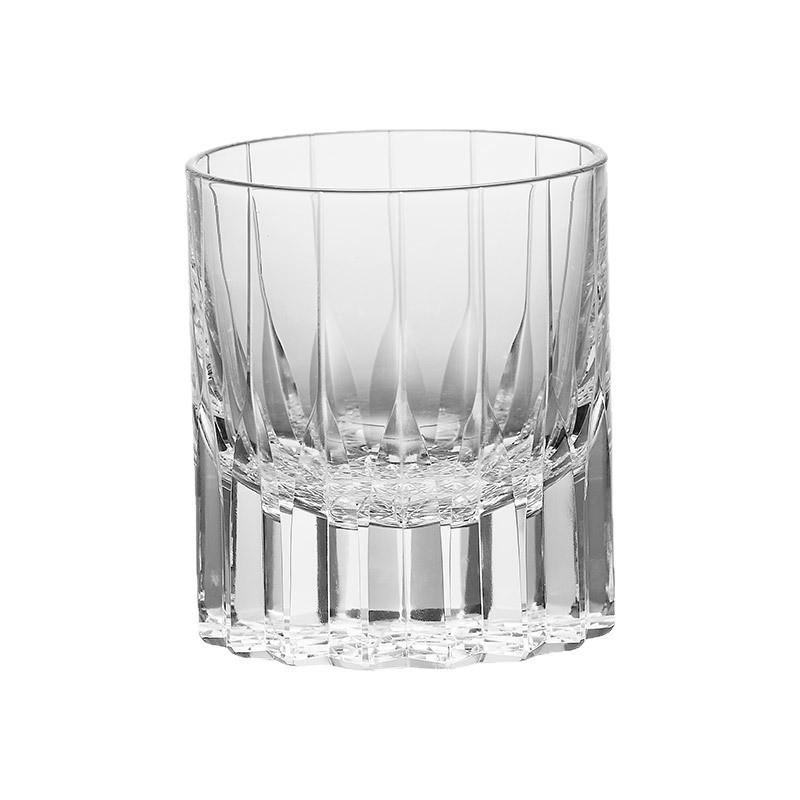 Handcarvat K9-kristallwhiskyglas - Lyxig Edo Kiriko Stjärnburst Design
