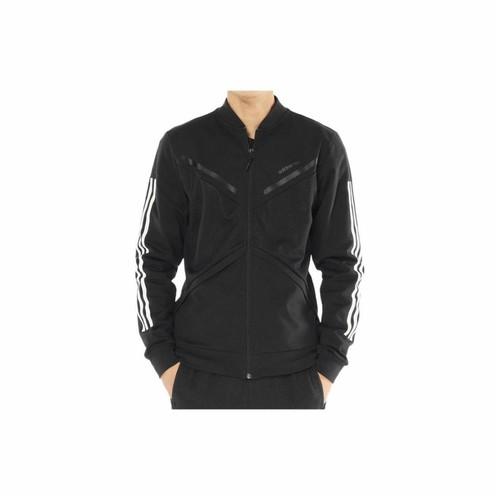 adidas Stripe Casual Sports Simple Versatile Jacket for Men, Black