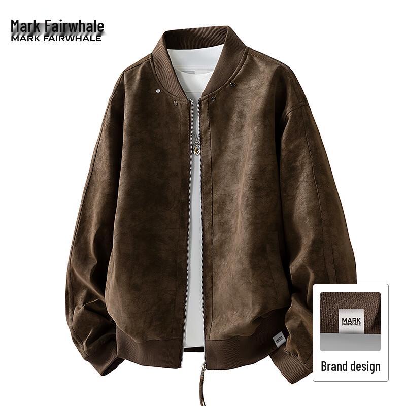 Mark Fairwhale Men's Autumn Vintage Casual Flight Jacket