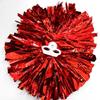 Metallic Cheerleading PomPoms Cheer PomPoms And Bows Large Cheer Hair Bows Ponytail Holder Softball Dance Cheerleader