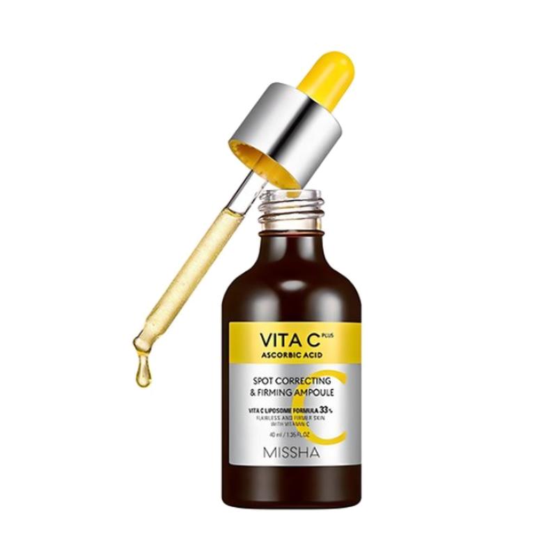 MISSHA Vita C Plus Blemish C Firming Ampoule Brightening Hydrating Facial Serum 40ml