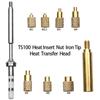 Ponta de Ferro para Porca de Inserção a Quente Ponta de Ferro de Solda Ts100 Inserir Cabeça de Rosca Interna M2-M8 Latão Inserção por Fusão Kit de Inserção de Porca