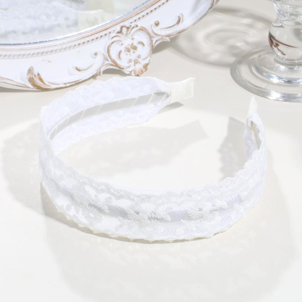 Non-Slip Lace Headband Solid Color Head Hoop Elegant Hairband Hair Accessories