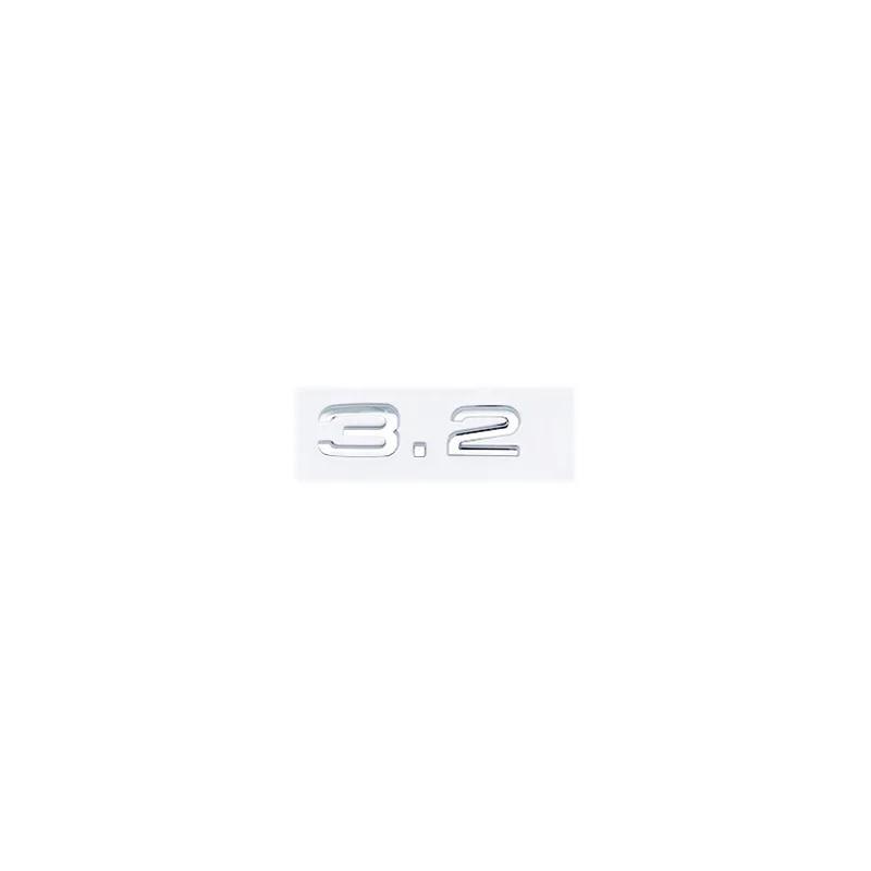 3D ABS 2.4 3.2 3.6 4.2 Letter Car Rear Trunk Tailgate Fender Door Badge Emblem Adhesive Sticker For Audi A4 A5 A6 A7 A8 Q3 Q5 Q7