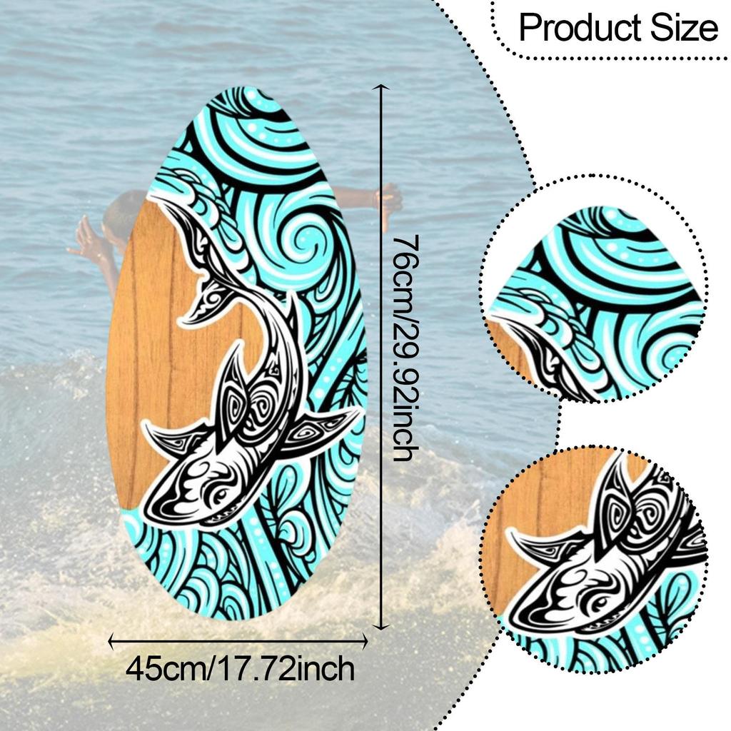 Skimboard Houten Skimboard, Staand, Watersporten, Strand Zandbord Klein Surfboard