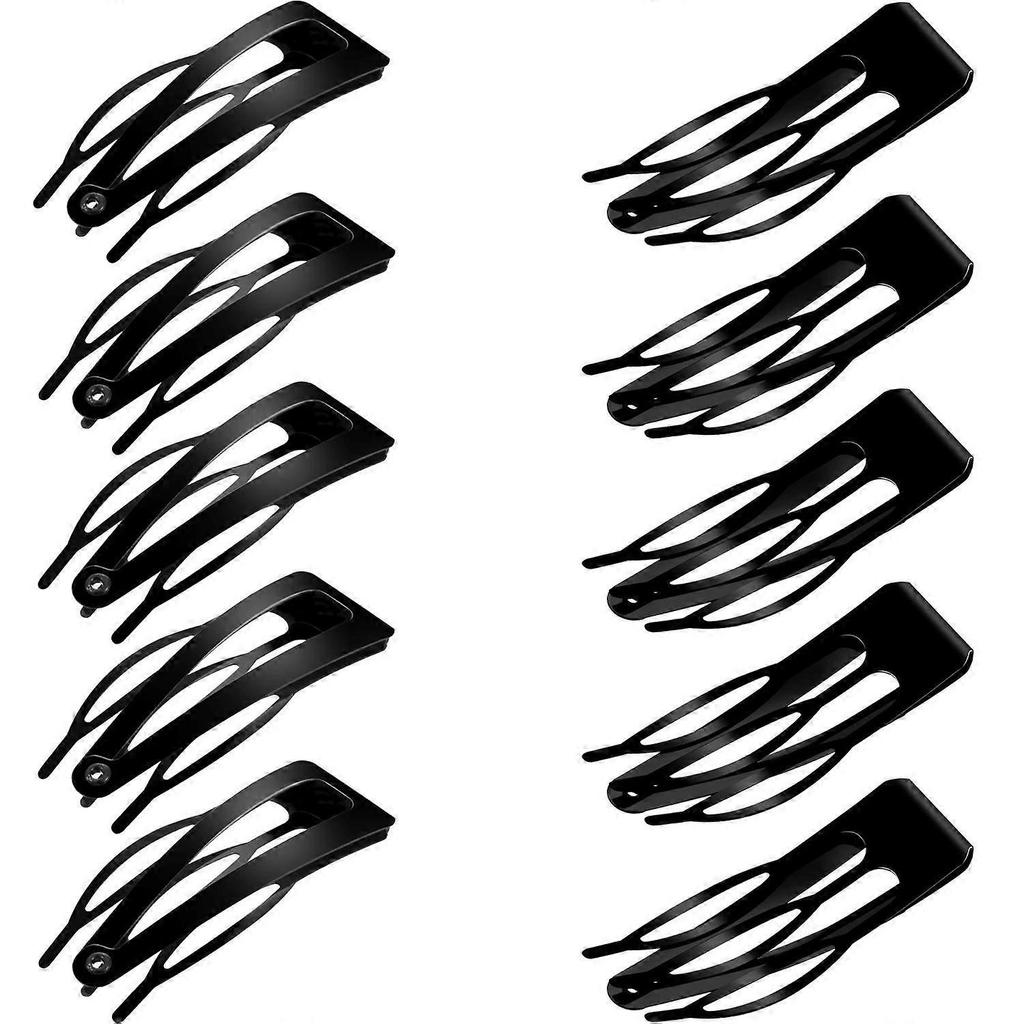 Double Grip Hair Barrettes, Stylish Metal Snap Hair Clips for Everyday and Special Occasions