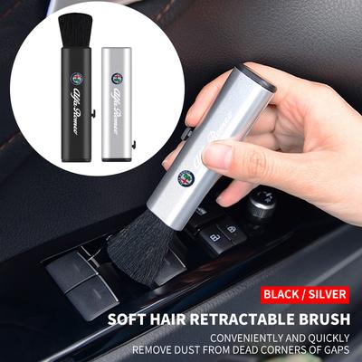 Car Retractable Cleaning Brush Air Conditioner Computer Cleaning Brush For Alfa Romeo Serpent Giulia 159 156 MITO Stelvio 147