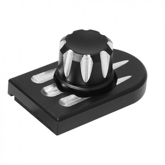 Fit For Harley Softail Sportster Motorcycle Rear Seat Screw Tab Cover Black