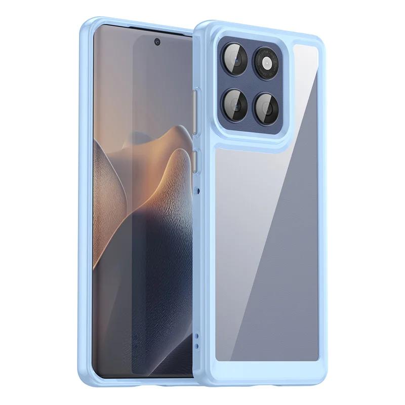 For Moto Edge 60 Fusion 60S 60Pro Hard PC Transparent Case For Moto Signature 70 Ultra TPU Candy Color Frame Shockproof Bumper