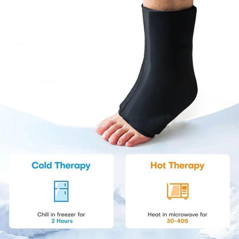 Cooling Gel Ice Ankle 360° Ice Pack Wrist Brace One Size Fits All Solid Gel Ankle  Office
