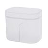PP Cotton Swab Box Transparent With Lid Storage Organizer Easy To Use Two Compartments Storage Dispenser Bathroom