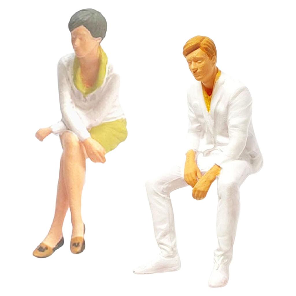 Resin Painted Figures Tiny People Toys, Simulation Miniature Toy , People Figurines for Diorama, Dollhouse Miniature Scene
