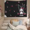 Cute KKuromi Tapestry Wall Hanging Tapestry Art Deco Blanket Curtain Hanging At Home Bedroom Living Room Decor