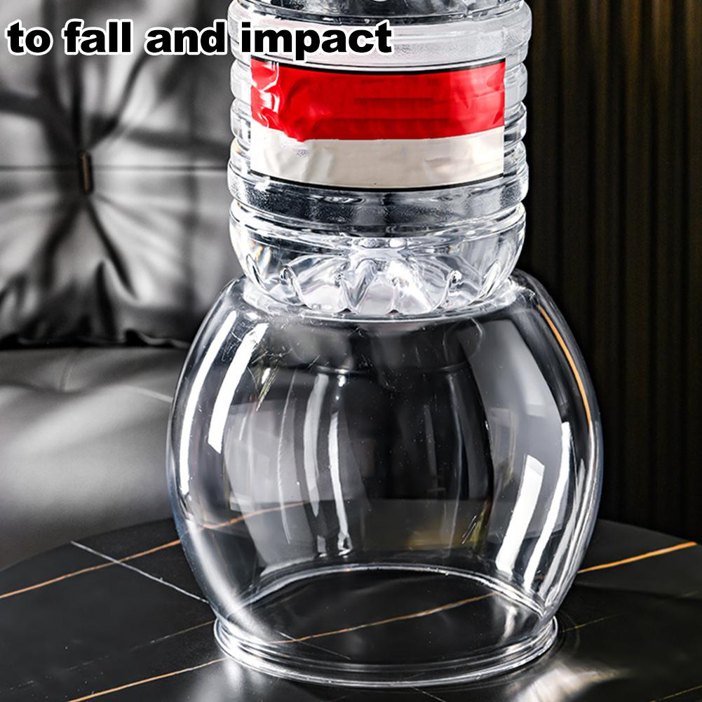 Transparent Table Terrarium Decor Shatterproof Mini Plastic Aquarium 2 Sizes Without Burrs Multipurpose for Living Room Office