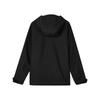 Skechers Minimalist Letter Comfortable Casual Hooded Waterproof Windproof Sun Protection UPF50+ Jacket Unisex Jacket Carbon-Black L424U189-0018