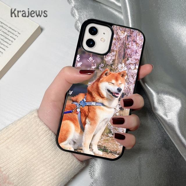 Krajews Animal Akita Dog soft Phone Case Cover For iPhone 17 Air 16 15 14 plus 12 13 pro max coque Shell Fundas