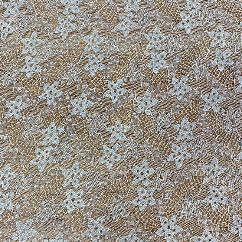 Polyester Lace Star Hollow Women's Wedding & Formal Dresses Fabric
