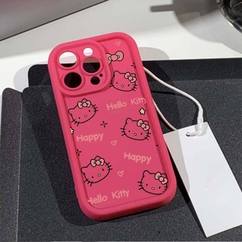 

Hello Kitty Cartoon Silicone Protective Case for iPhone 16 Pro Max iPhone 15