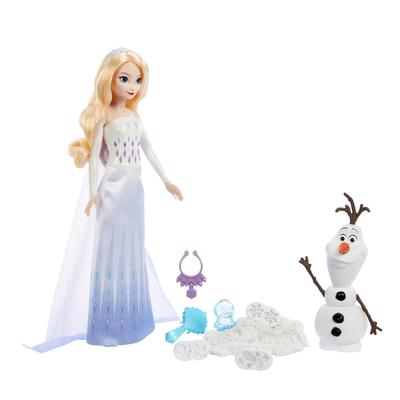 Mattel Frozen Elsa and Olaf Stamp Snow Play Dolls House Pretend Play Play Set 1 Doll and 1 Ages White HYH10 Set! Dress-Up & (Includes Figure) 3+